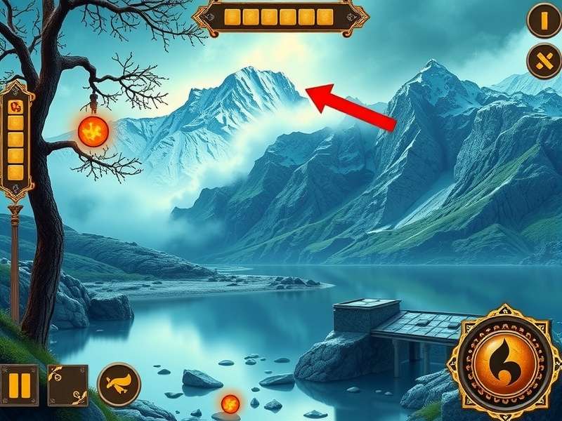 Anise Mystic Stroll Gameplay Screenshot showing puzzle-solving in the Himalayan region with the Anise Amulet